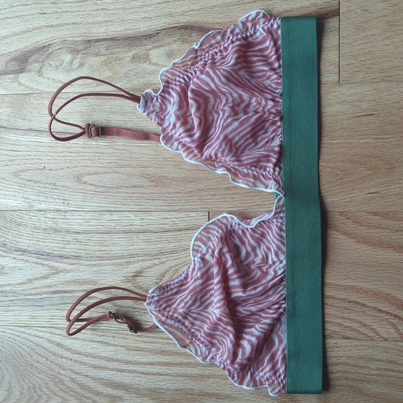 Love Stories. 'Reggipetto' Zebra Print Tulle Bralette. *** See Pics for Sizing. - Picture 3 of 9